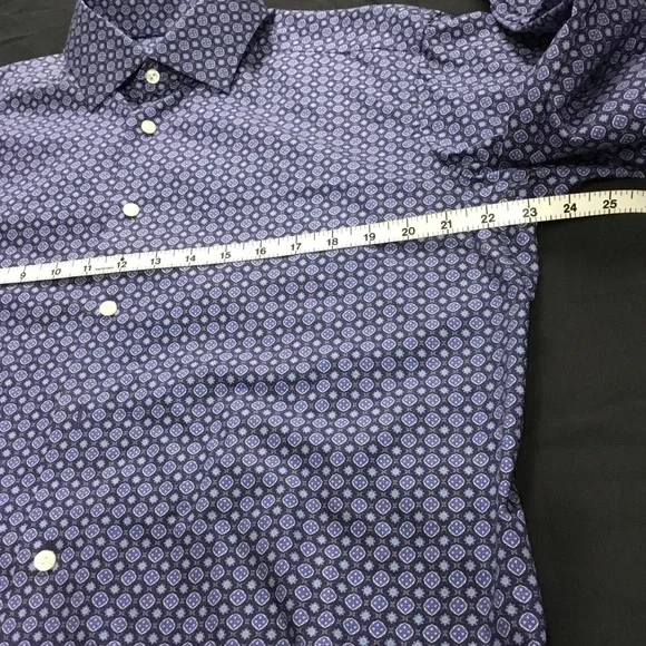 Eton Men’s Cotton Blue Long Sleeve Shirt Size 41/16 - M401 - Picture 6 of 7